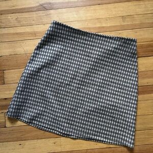 Reformation Monochrome Checkered Mini Skirt